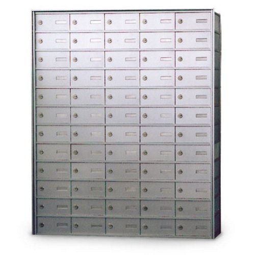 CAD Drawings American Postal Manufacturing Co. Rear Loading 60-Door Horizontal Private Mailbox